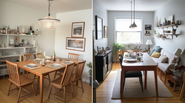 Decluttering the dining room for a small space