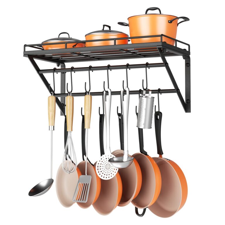 Hanging pot and pan racks
