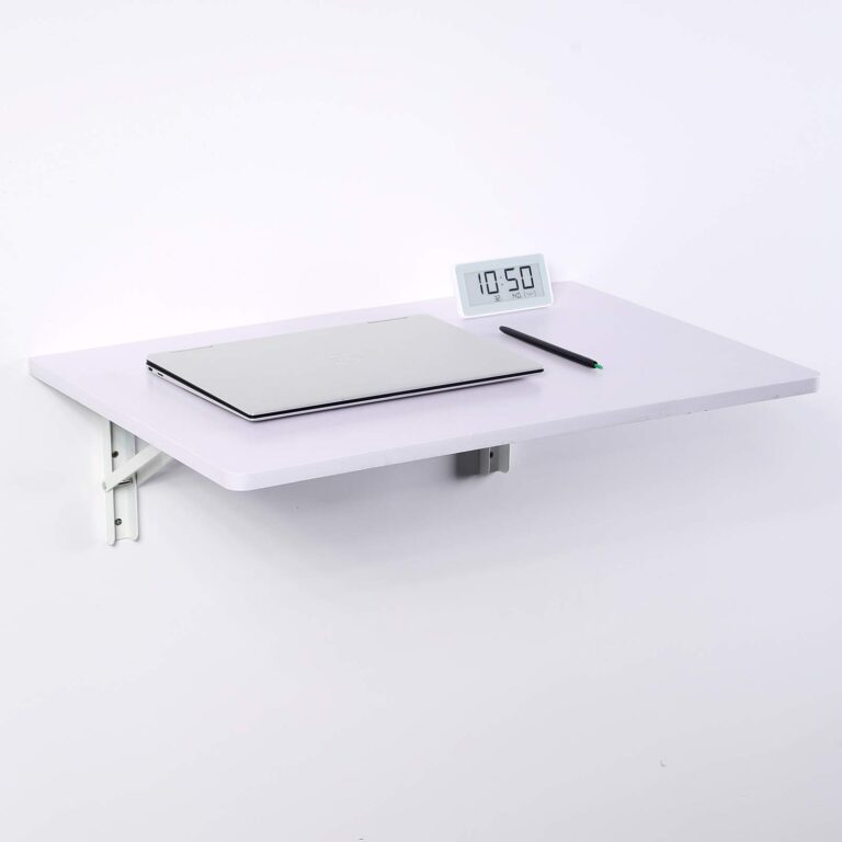 Wall-mounted floating desks