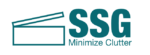 Space Saver's Guide Logo: SSG, Minimize clutter